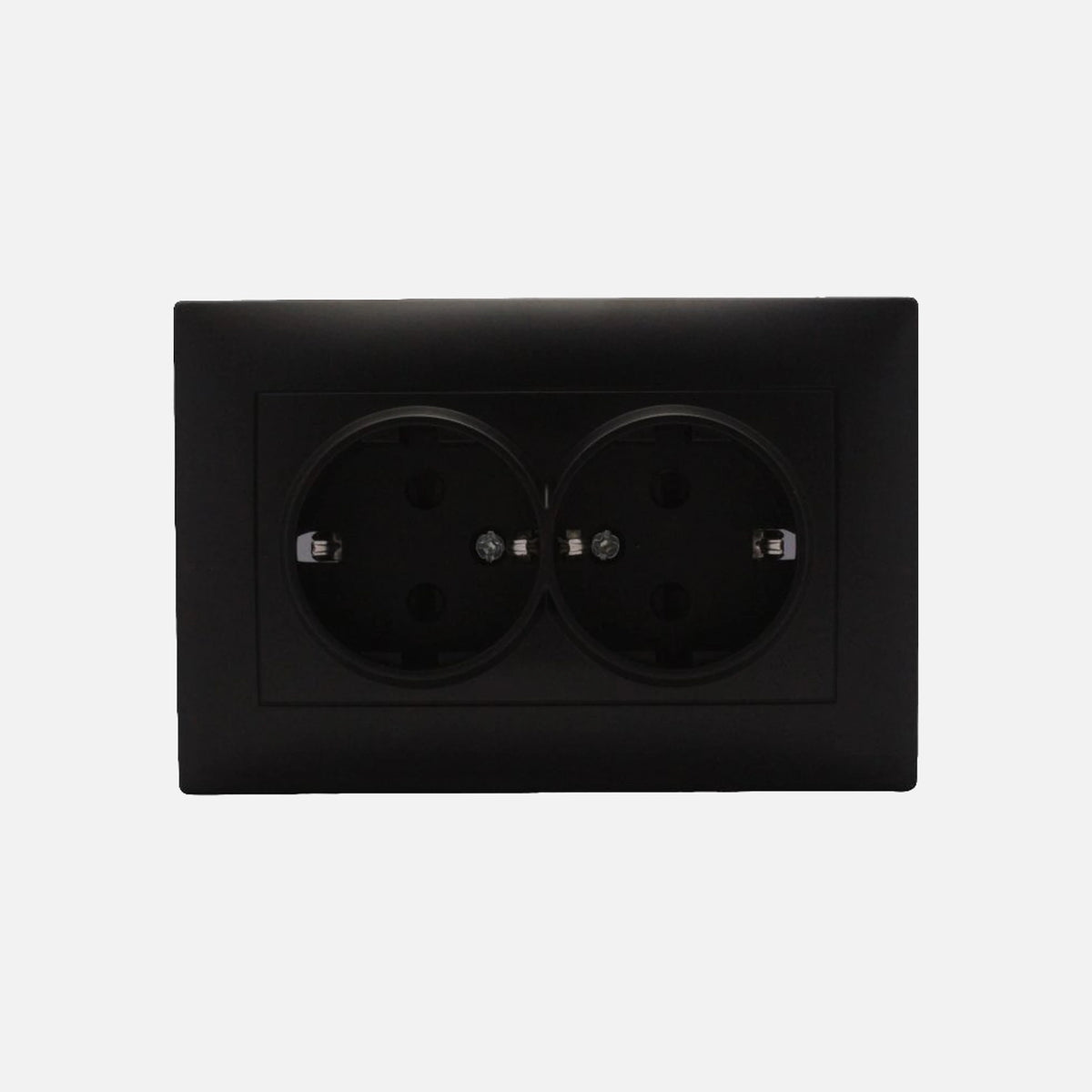 Double Security Schuko socket Stinel Black