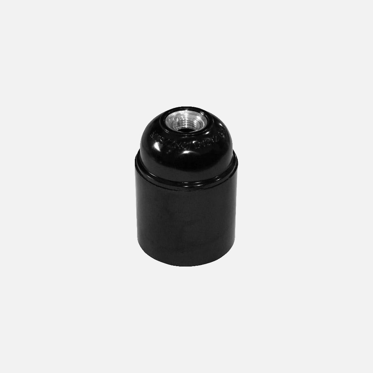 AD Bakelite lampholder Ε27 M10(1/8'') Black Aluminum Thread
