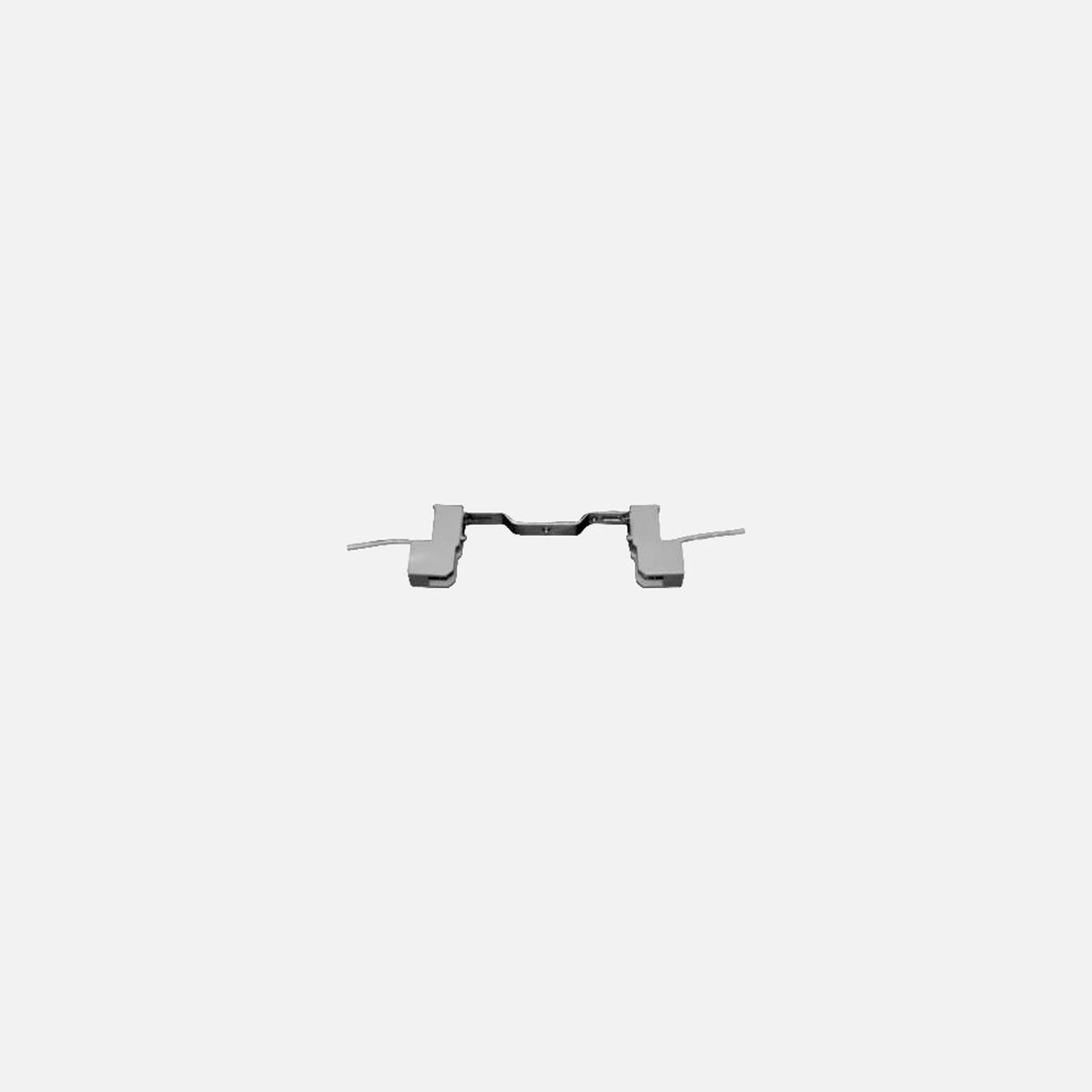 AD Lampholder R7S/JD118 Steatite with 2x18cm 0.75mm2 Silcable