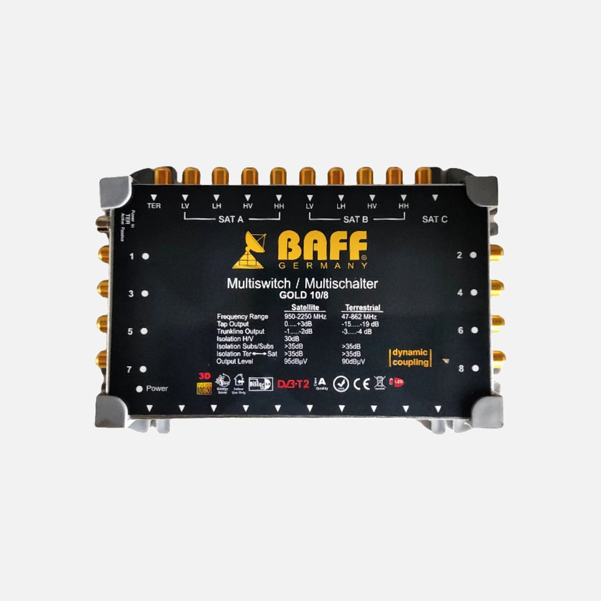 Baff Gold 10/8 G Multiswitch 10 Inputs 8 Outputs