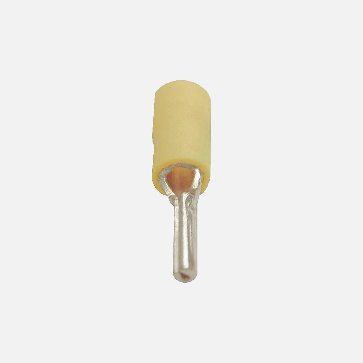 AD PTV5-13 Insulated Pin Cable Lug Terminal Yellow 10pcs