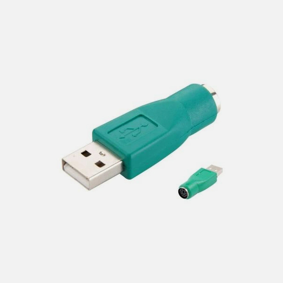 USB A Male to PS/2 Female Adapter Green