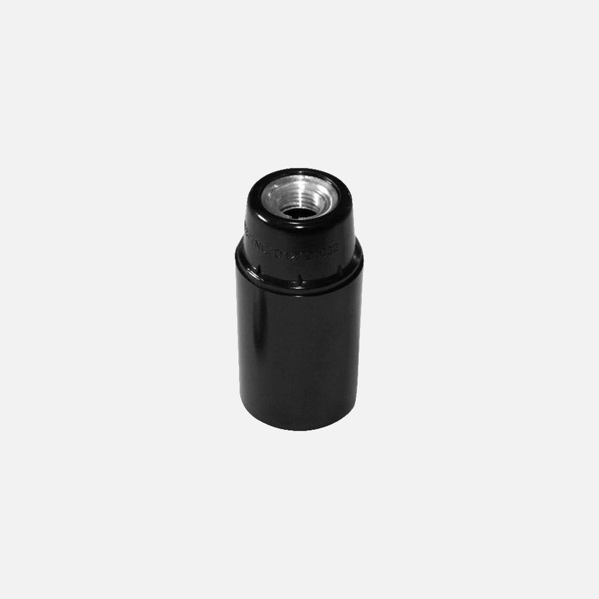 AD Bakelite lampholder Ε14 M10(1/8'') Black Aluminum Thread