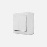 Stinel-Karin Double Switch Wallmount IP20 K/R-A/R-White