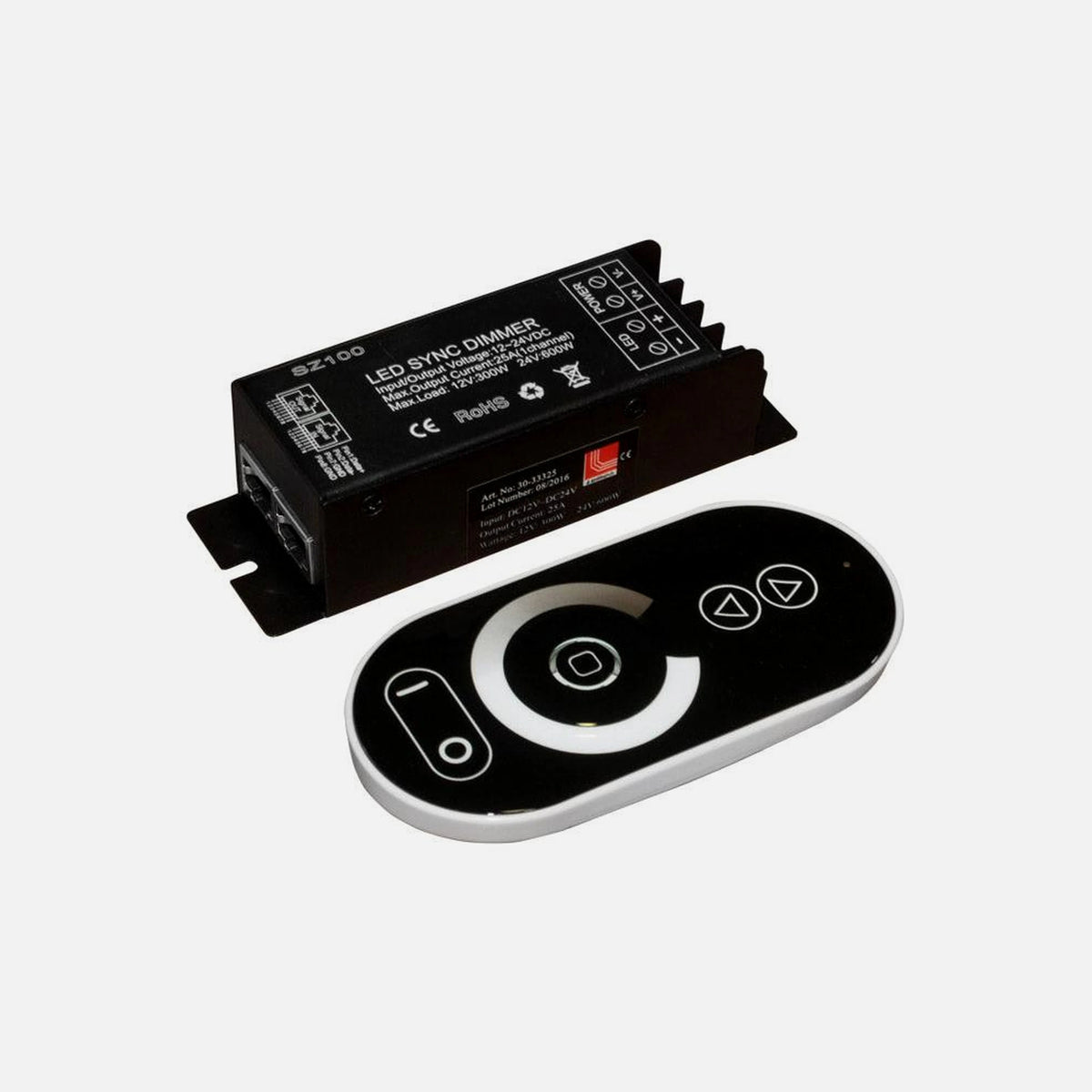 Remote RF LED strip single color Dimmer - 12VDC 300W/24VDC 600W 25A