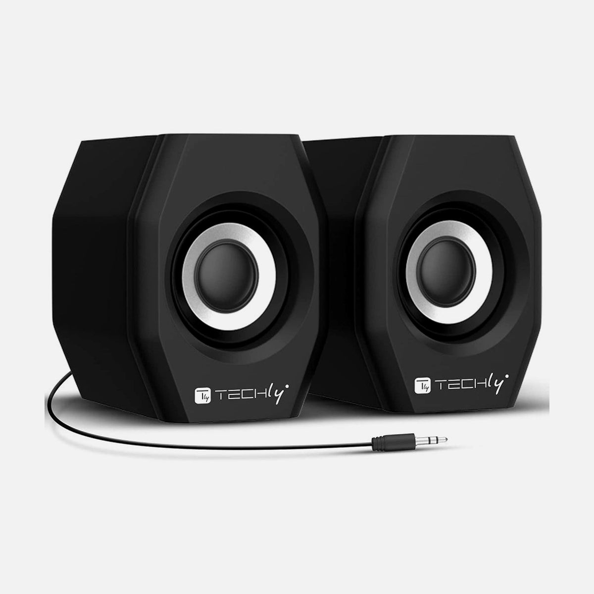 Techly ICC SP-320STY 6W USB Speakers PC Notebook 3.5mm Black