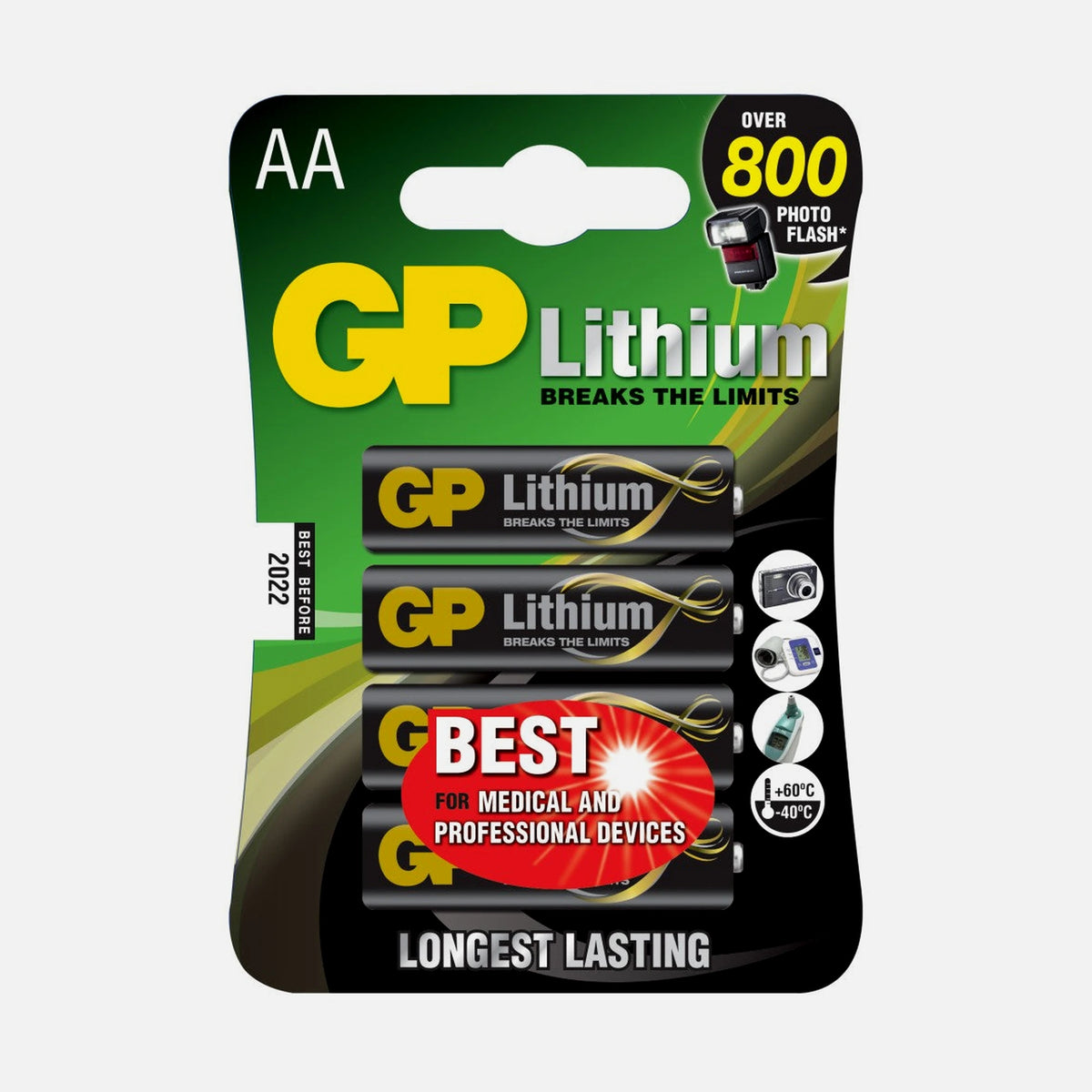 GP Batteries IC-GP103154 - Lithium Battery AA 1,5V 4 pcs