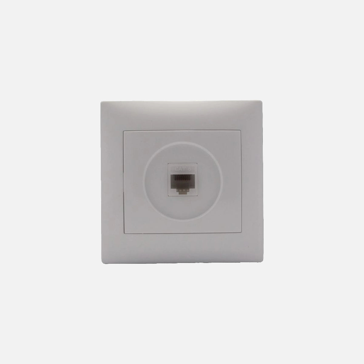 Stinel Single Socket - Cat6 White