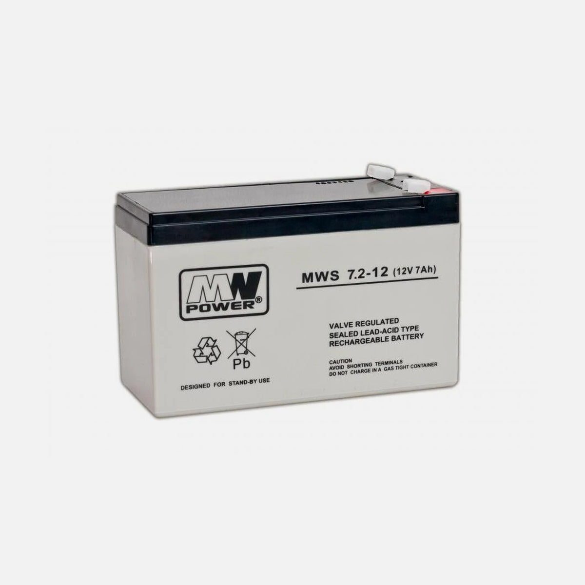 MPL Power Elektro Rechargeable Lead Battery - VRLA MWS 12V/7.2Ah