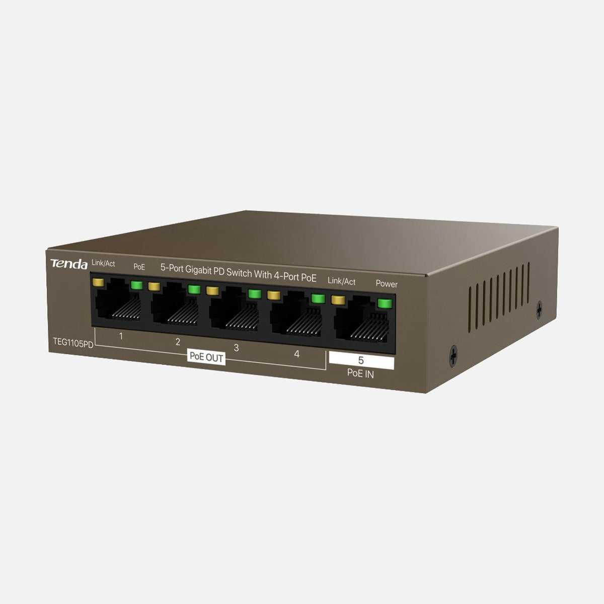 Tenda TEG1105PD 5-Port Gigabit PoE PD Switch
