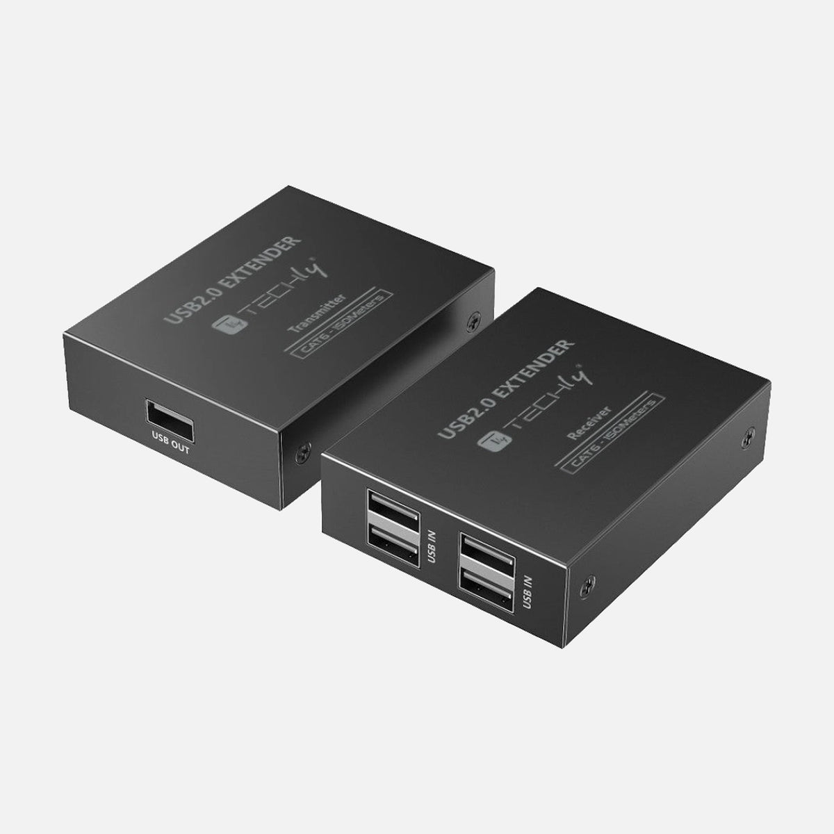 Techly IUSB-EXTEND1504P 4-Port USB 2.0 Extender on Cat.6 up to 150 m