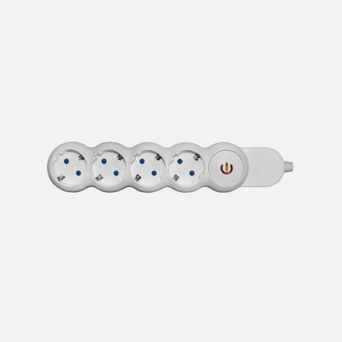 AD Power Strip Bubble 4-Outlet LED Switch No Cable