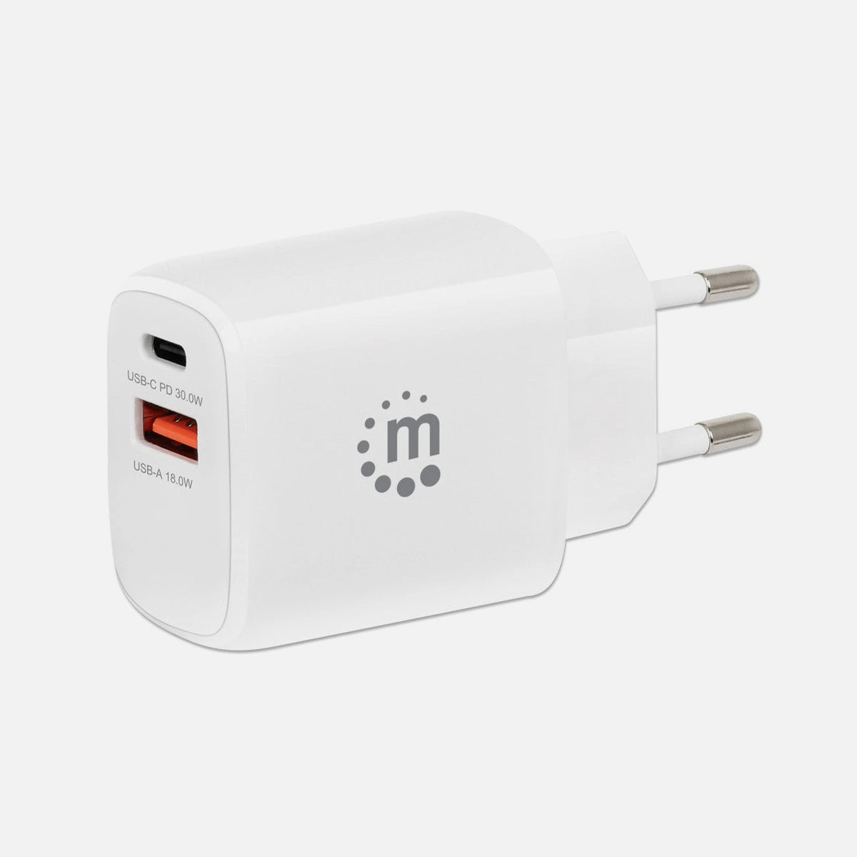 Manhattan IPW-USB-33WCWH - Mini wall USB Charger 30w White