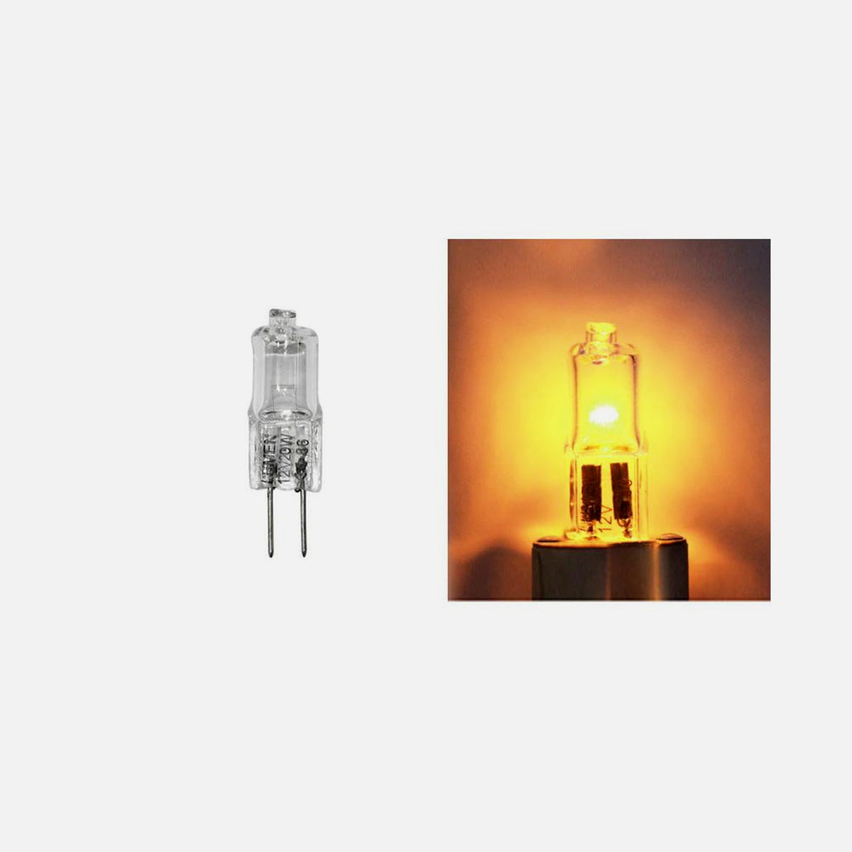 AD Halogen Lamp - G4/20W/AC/DC/12V/3000K/Warm