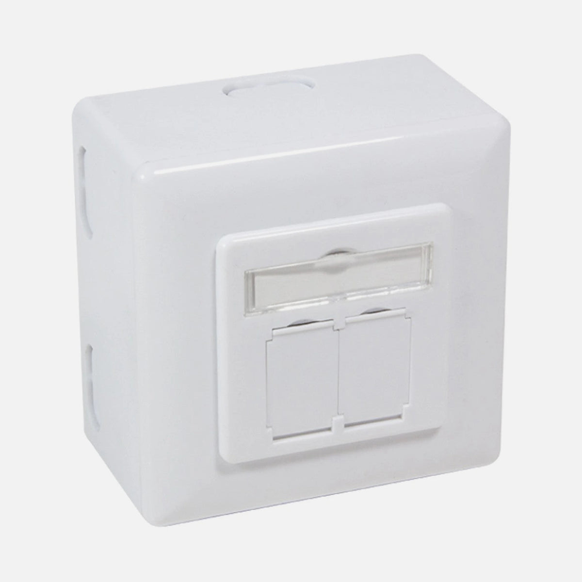 LogiLink IWP-MD 8/8-SAP-C6 Cat6 FTP Dual Wall Socket White