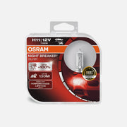 OSRAM Automotive Halogen Lamp NIGHT BREAKER LASER H11 PGJ19-2 +150%