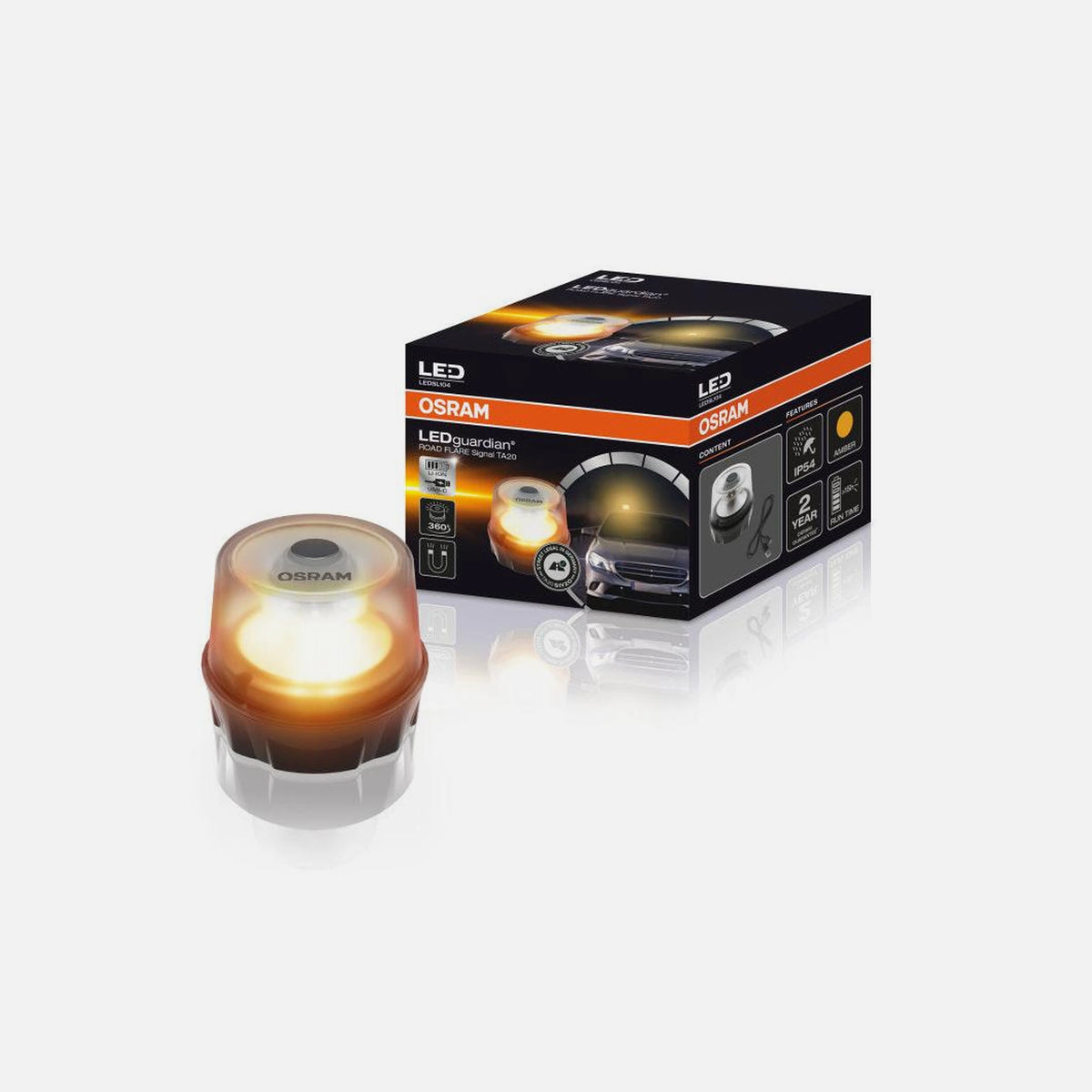 OSRAM Flashlight LEDguardian ROAD FLARE Signal TA20