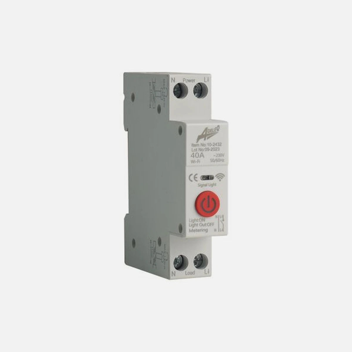 AD Smart WiFi TUYA 40A DIN Rail Metering Switch