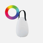 Techly I-LED Table2 LED Lamp with Handle, Remote and Bluetooth Speaker