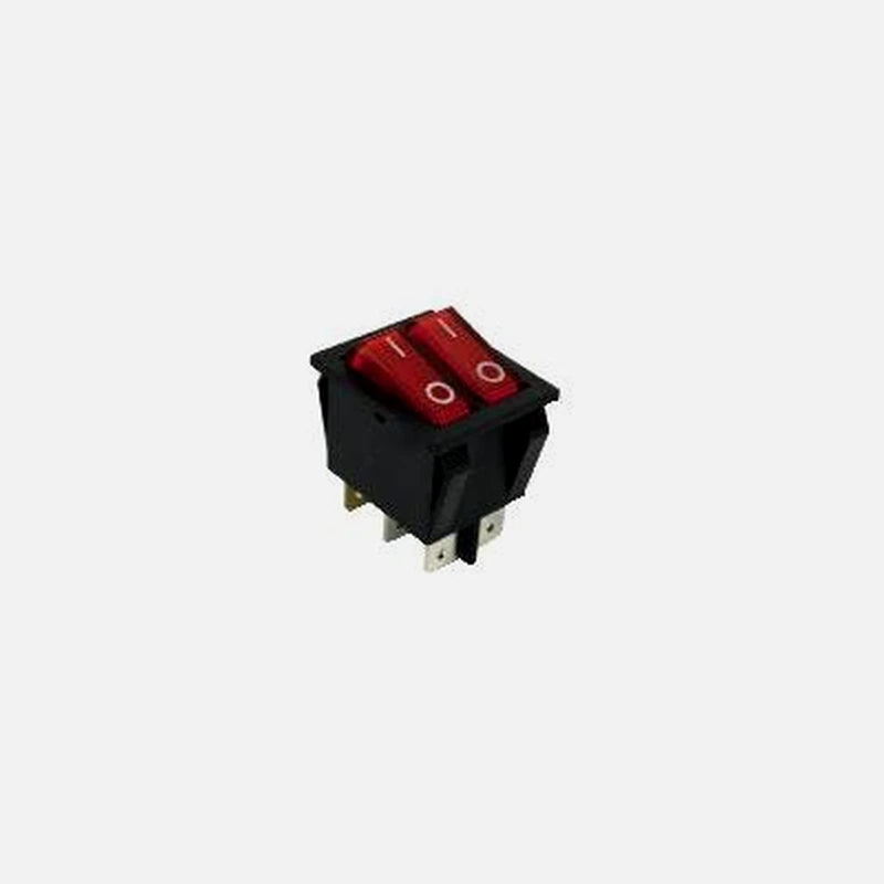 GBC 24.2510.00 - Switch with light (Red) ON-OFF Double - Bipolar 3 contacts 15A