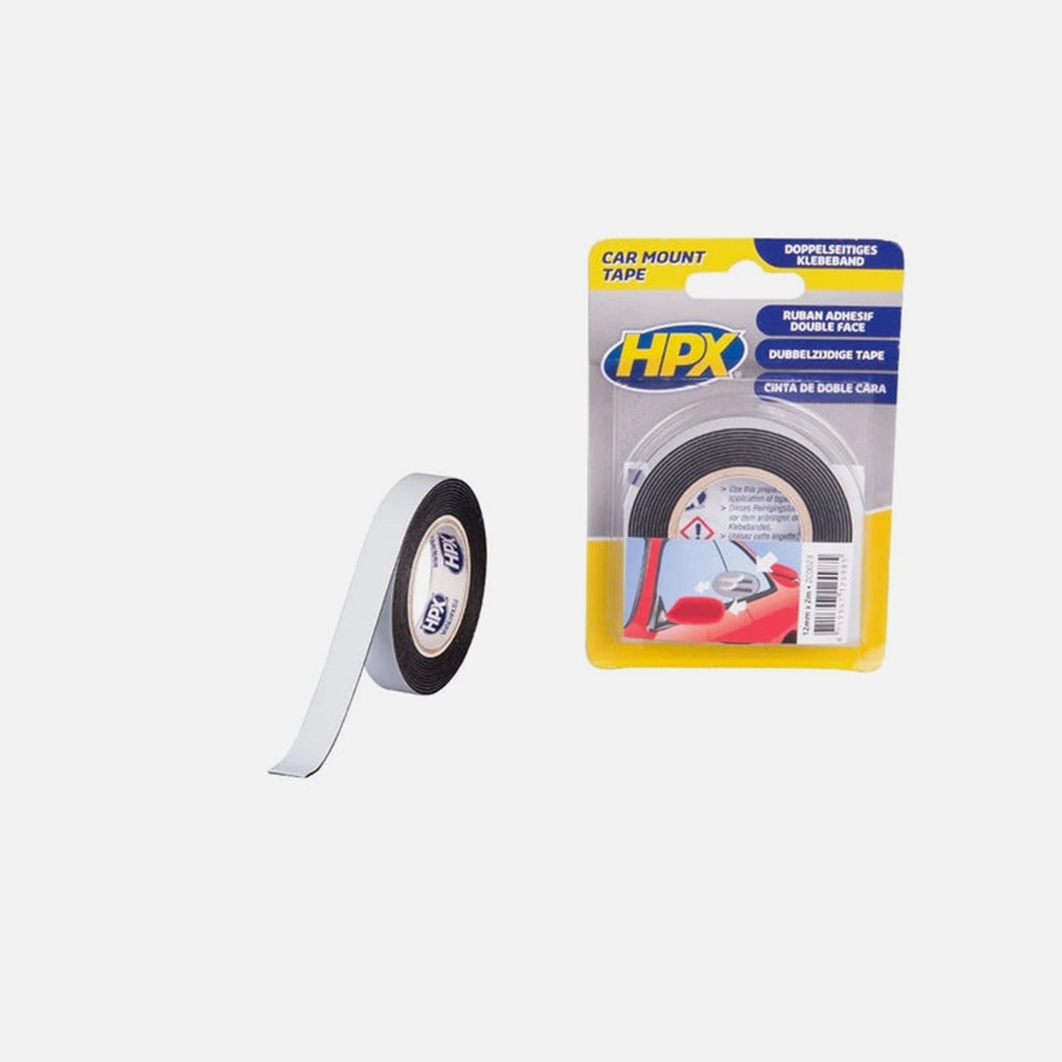 Double Sided Mounting Tape Black Auto/Moto 12mm x 2m