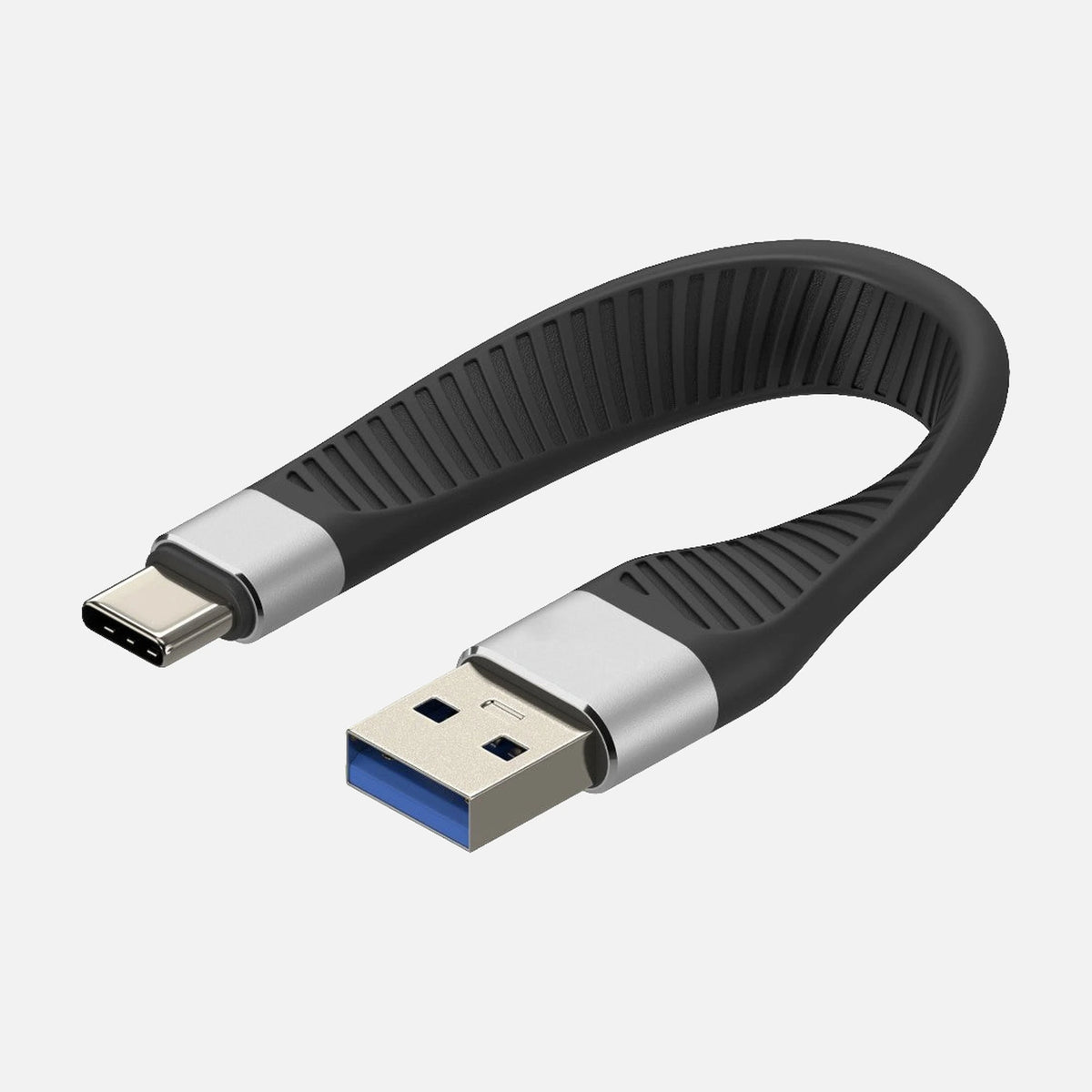 Techly ICOC USBC-FL-U322 Short Flat USB-C to USB-A Cable 12cm