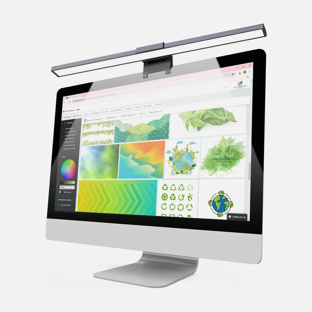 Techly I-LAMP-DSK11 USB-C Monitor Light Bar 66 LED 5W