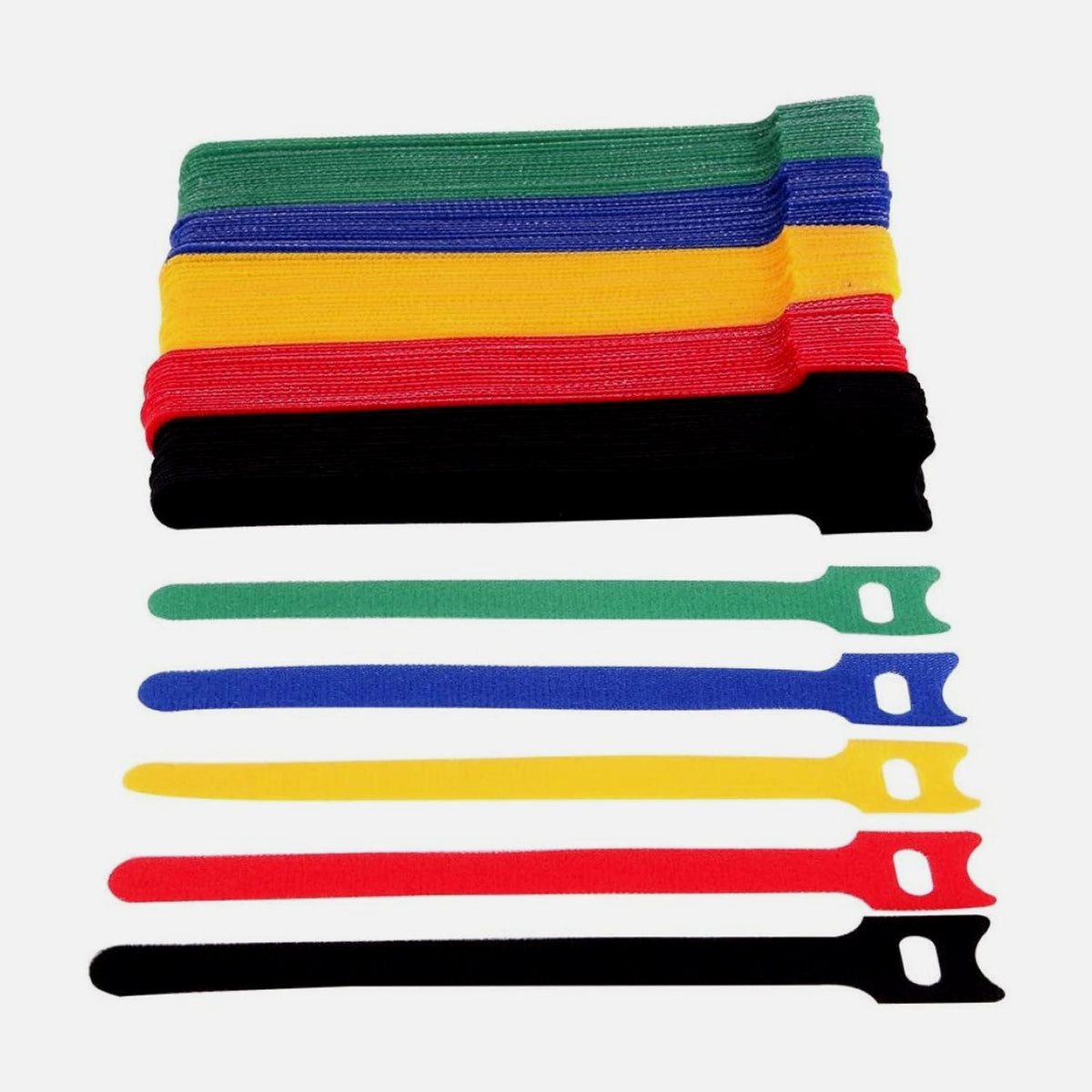 Techly ISWT-VEL10-COLT Reusable Velcro Cable Ties Multicolour 10pcs