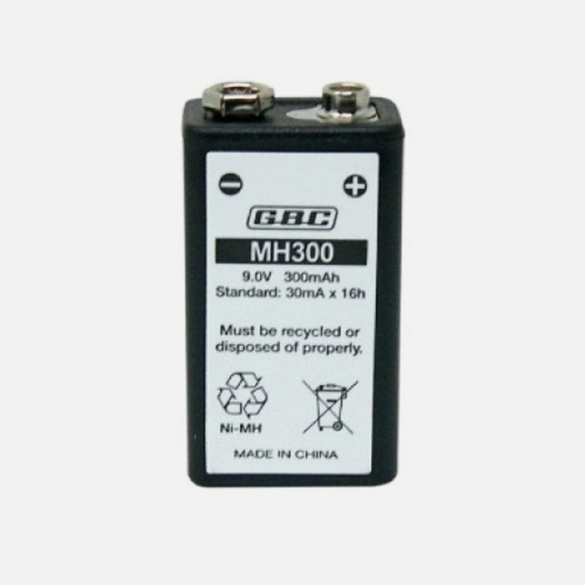 SKB 38.2300.20 MH300V Ni-MH 9V 300mAh Battery