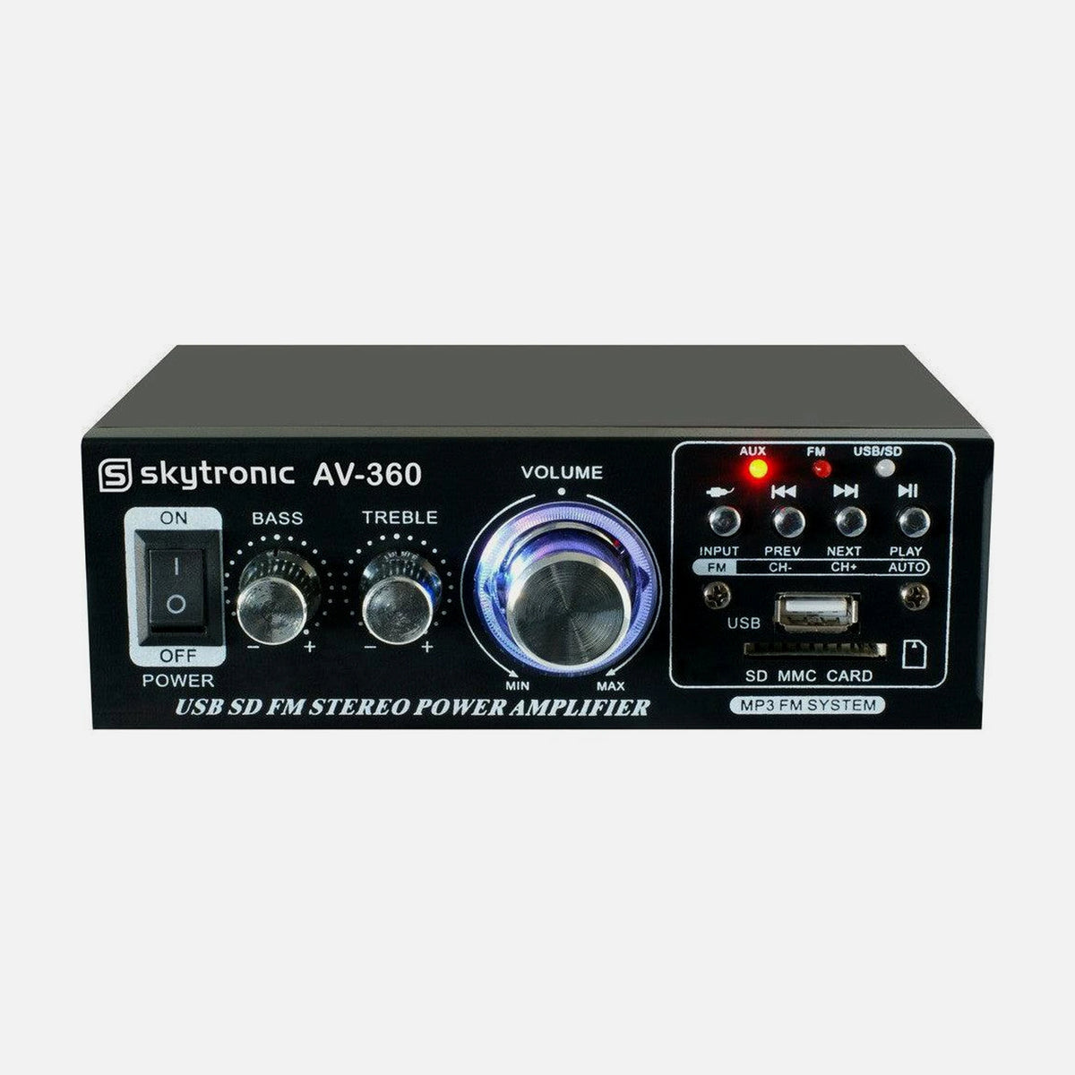 GBC AV-360 Portable Stereo Amplifier MP3 FM USB SD