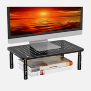 Techly ICA-MS 481 Height Adjustable Monitor Laptop Stand Black