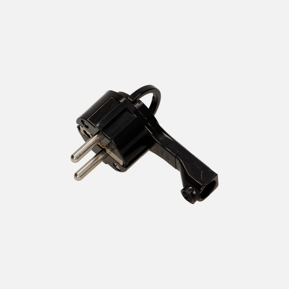Orno - 1379 Schuko Plug Male with handle Black