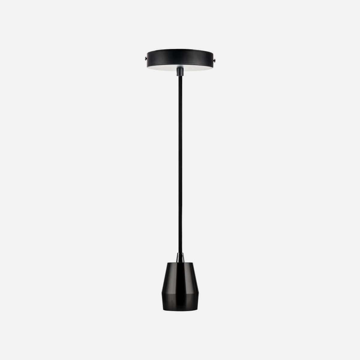 RP Suspension with Black Aluminum Mount E27 'Bullet' and Fabric cable 1.5m