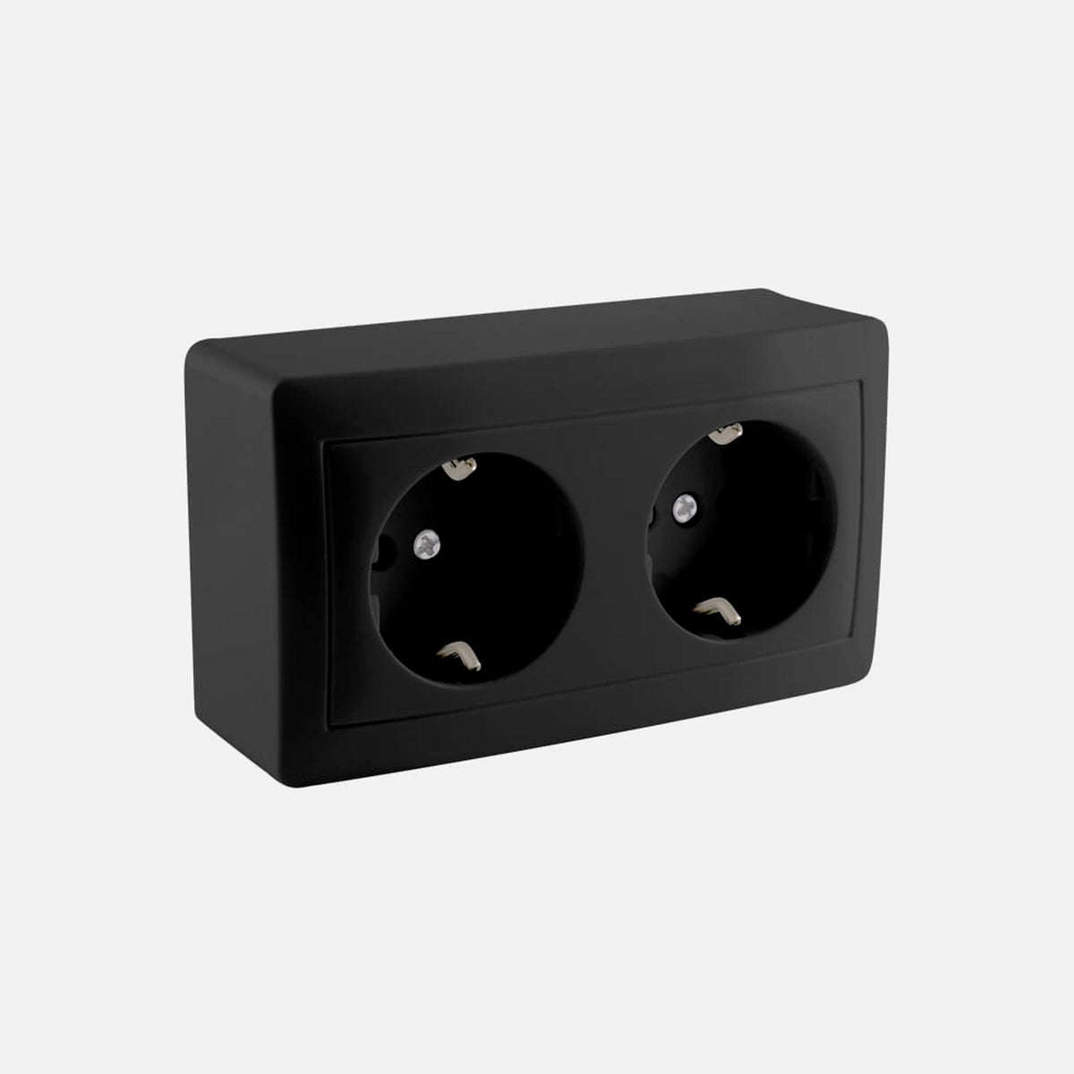 Stinel-Karin Double Schuko safety socket external IP20 Black