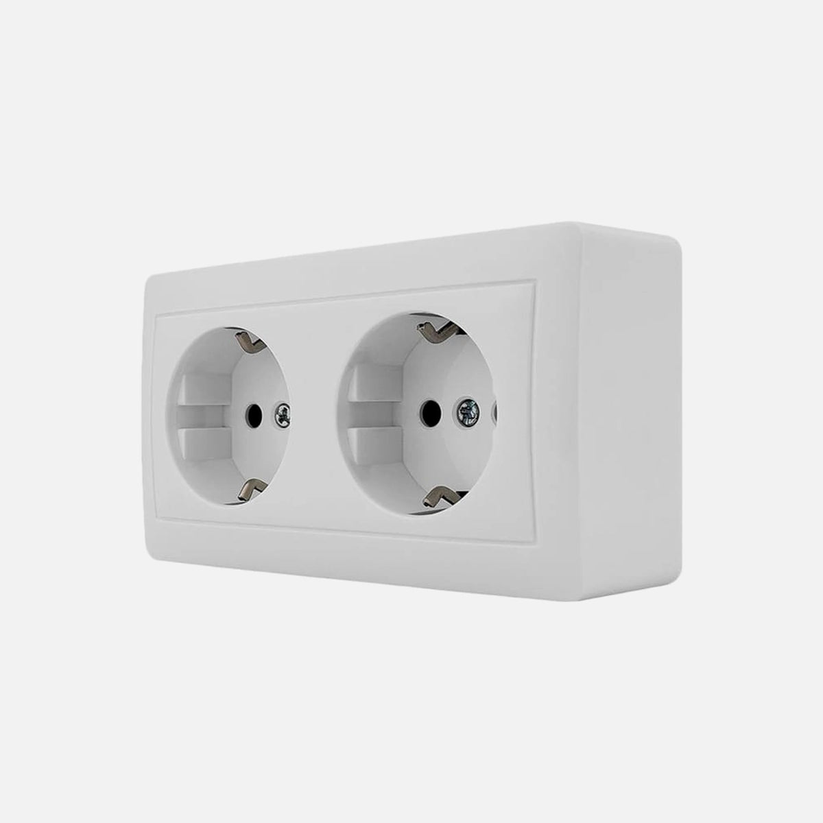Stinel-Karin Double Schuko safety socket external IP20 White