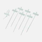 Techly ISWT-959 Cable Ties with Nameplate 100x2.5mm 100pcs White