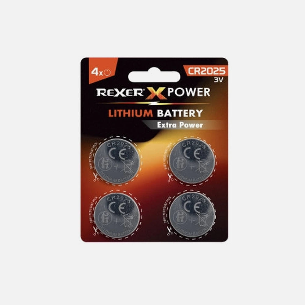 Rexer RXBA2-20254P - Lithium Batteries CR2025 3V 4 pcs