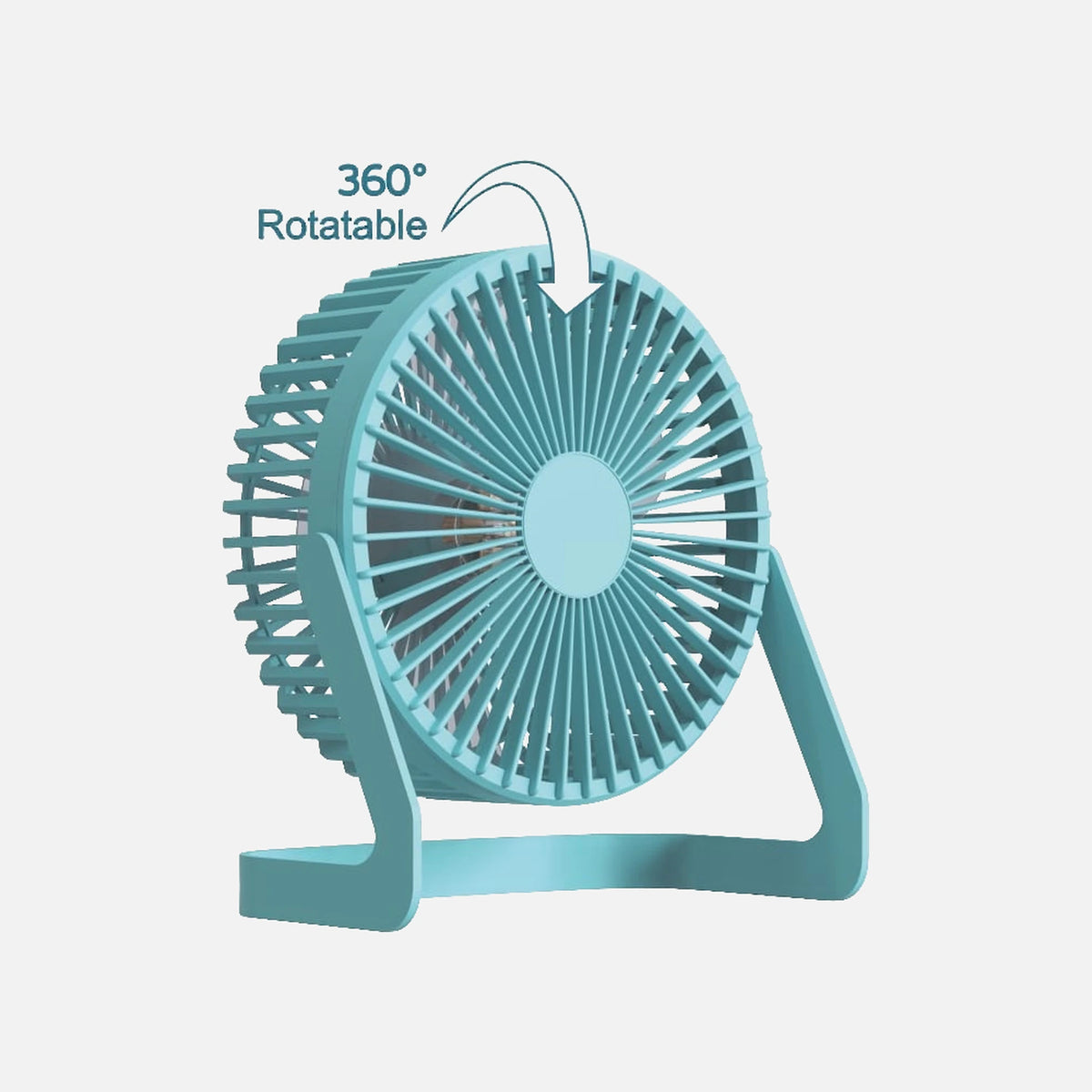 RP Desk Fan Ofilia Usb Two Speeds 6"-5w/5vdc Blue-green