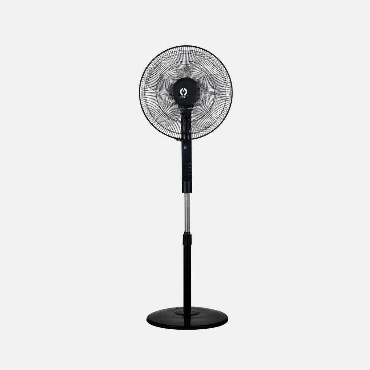 RP-Naomi Silent DC Fan - Stand-Remote Control-Thermometer Black 16″ DC/30W