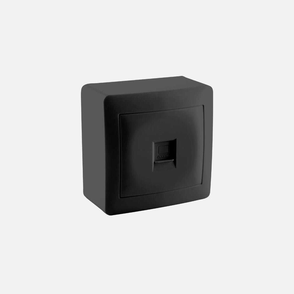 Stinel-Karin RJ45 Data Socket Single Wall Mount IP20-Cat6 Black