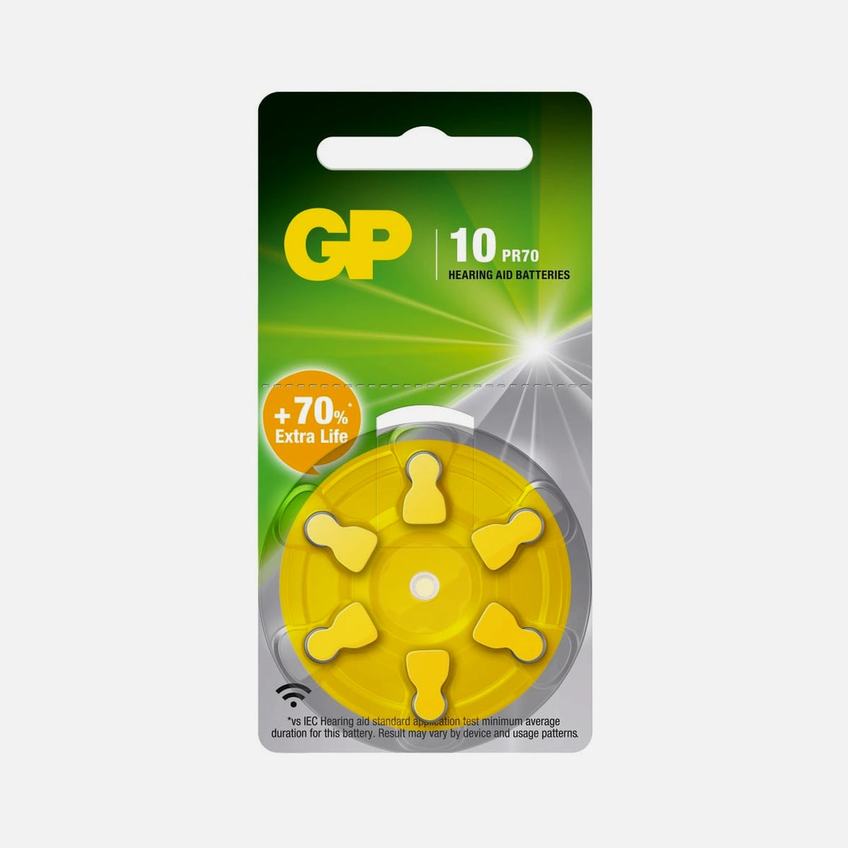 GP Batteries IC-GP103248 - Batteries for Hearing Aids ZA10-PR70 6 pcs