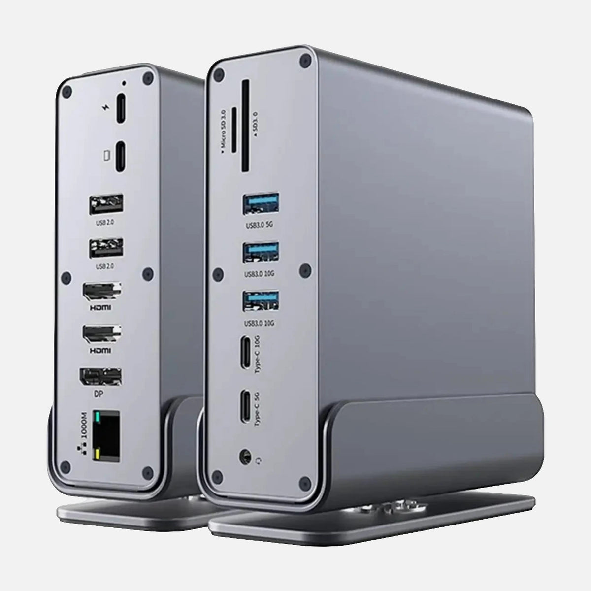 NÖRDIC 15-in-1 USB-C Docking Station – Dual 4K Displays, 100W Power Delivery & Gigabit Ethernet Hub