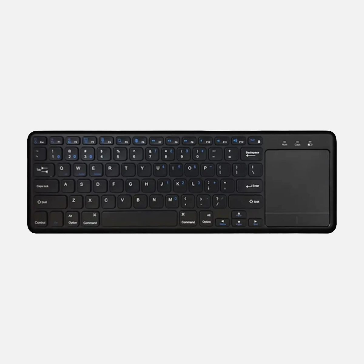 NÖRDIC Wireless 2.4G Keyboard with Touchpad – 78 Keys, US Layout