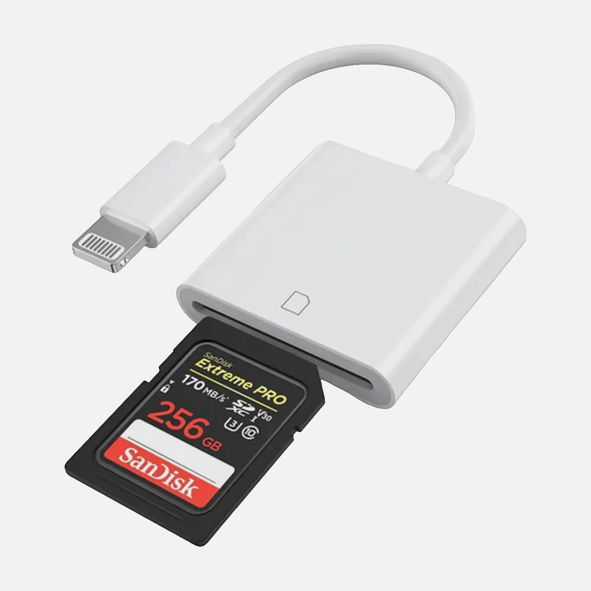 NÖRDIC Lightning SD Card Reader – UHS-I High-Speed Adapter for iPhone & iPad