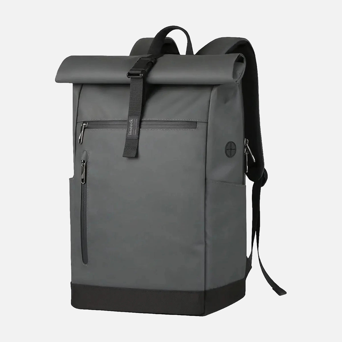 Inateck RollTop Backpack, Waterproof Backpack 25–35L, with Cable Hole, Power Bank Compartment & Laptop up to 17", Grey