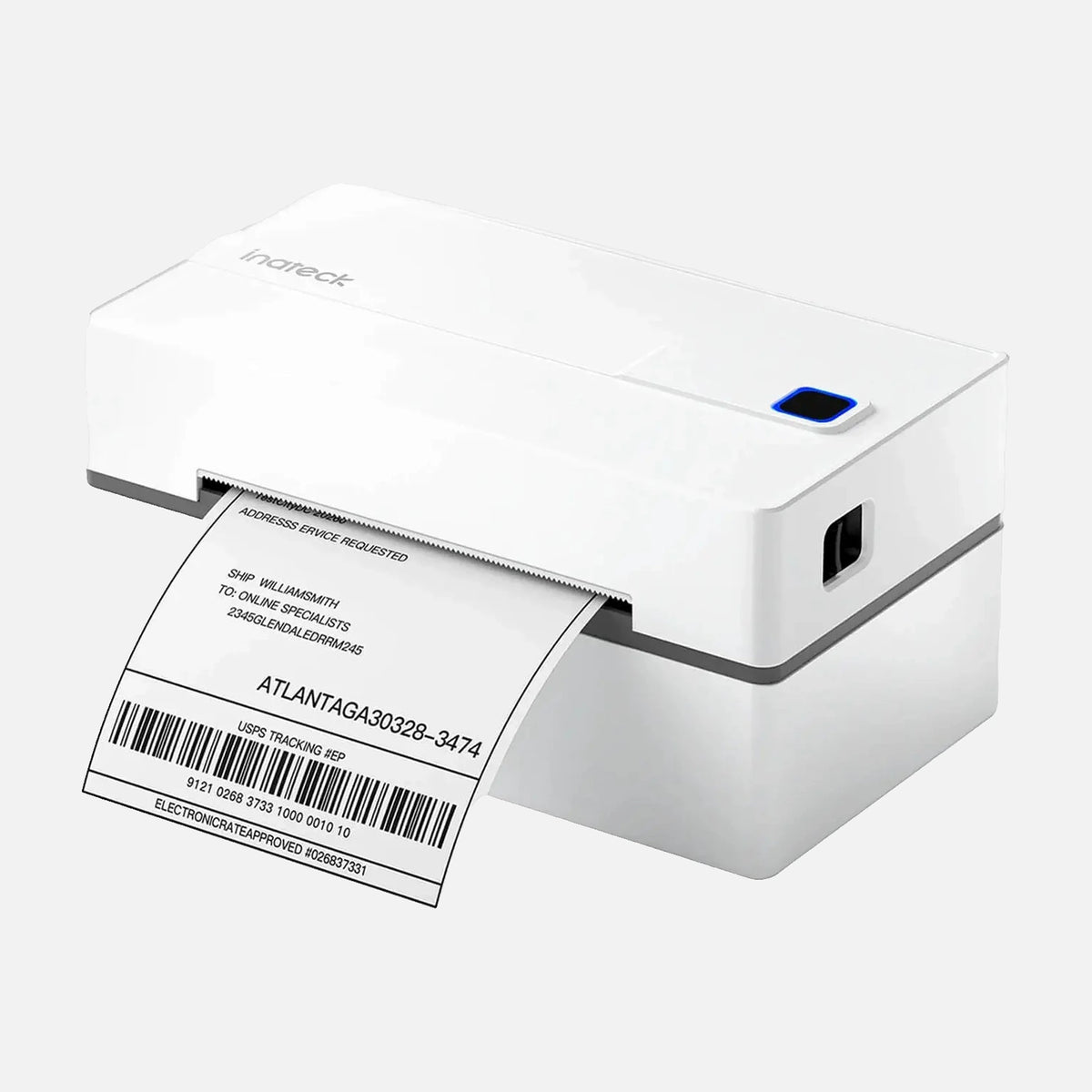 Inateck PR40 Bluetooth Thermal Label Printer – 40-110 mm Wireless & Wired, 203 DPI, Fast USB/Bluetooth Printing