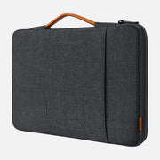 Inateck 360° Protection 14″ Laptop Sleeve – Splash-Resistant Case with Accessory Pocket, Black Gray