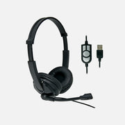 iSNATCH 59.8802.12 USB Headset – 40mm Driver, Plug & Play, 3.5m Cable