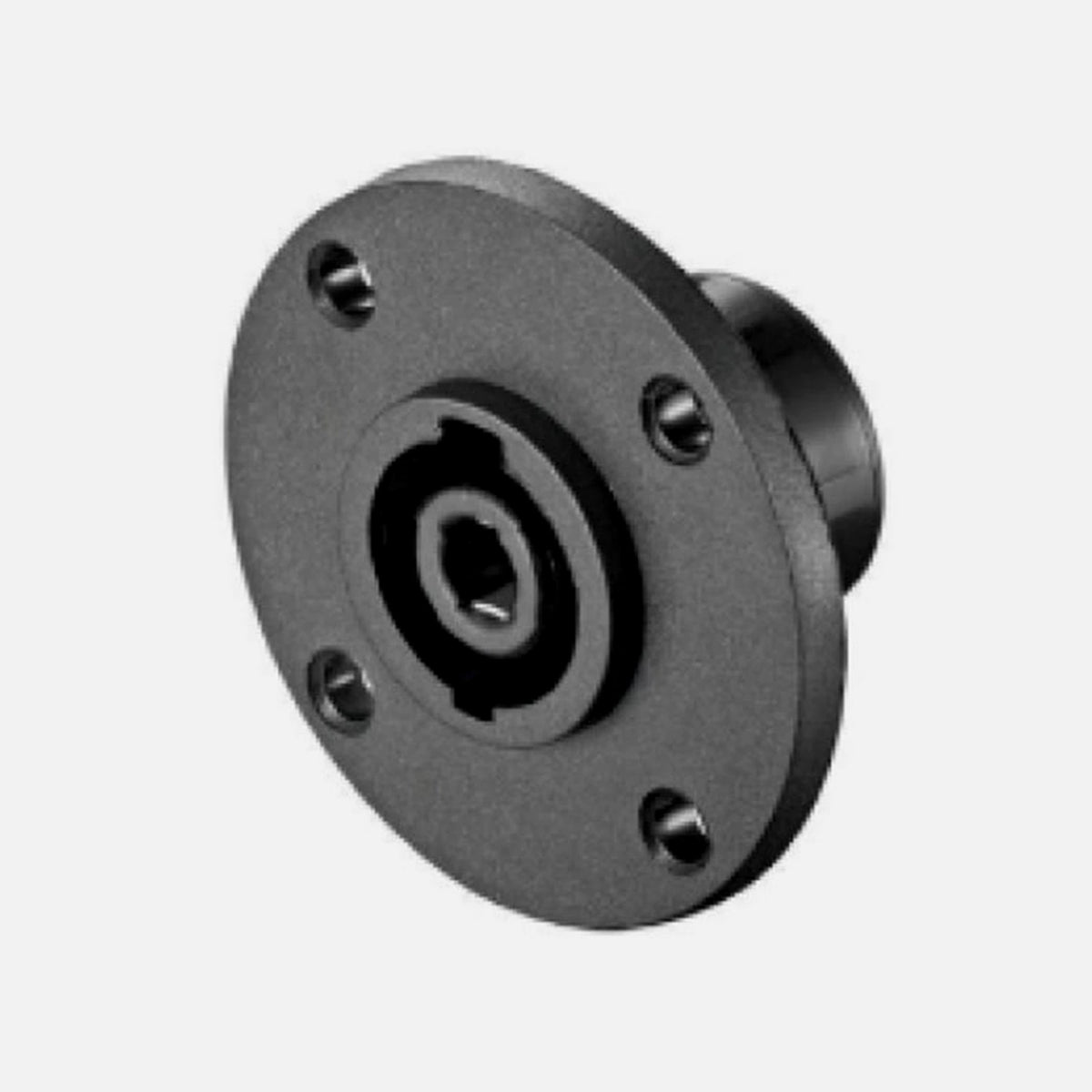 GBC 29.1931.05 Speakon Panel Female 4-pin Connector – Round, Nickel-Plated