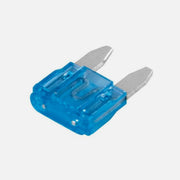 GBC 25.2650.15 Blade Mini Fuse 15A/32V Blue – 5-Pack, Tin-Plated Brass Contacts